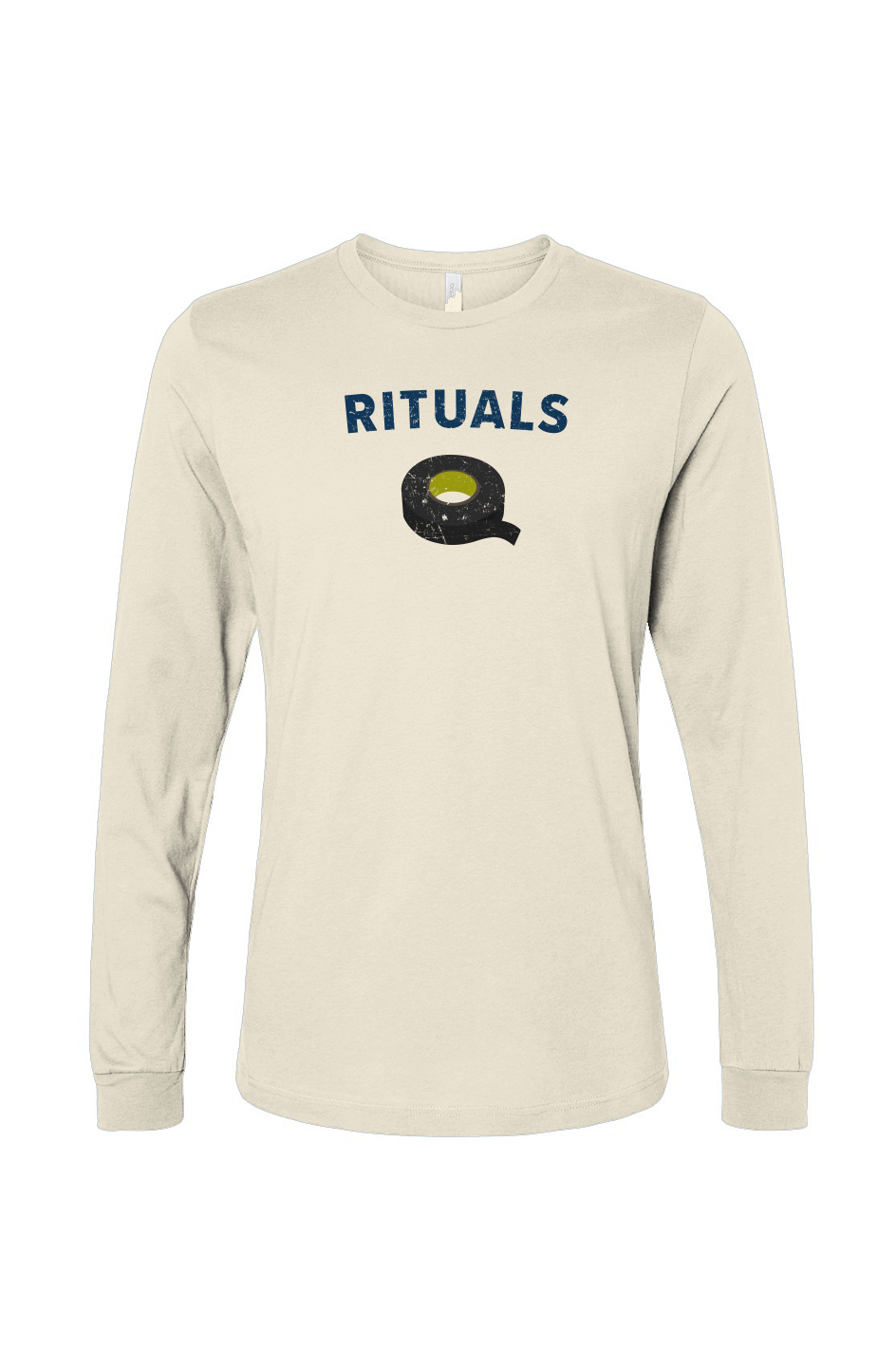 The Benchwarmer Rituals Black Tape Long Sleeve Bone | Barn Garb Hockey Threads