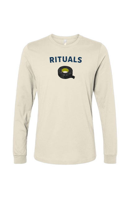 The Benchwarmer Rituals Black Tape Long Sleeve Bone | Barn Garb Hockey Threads