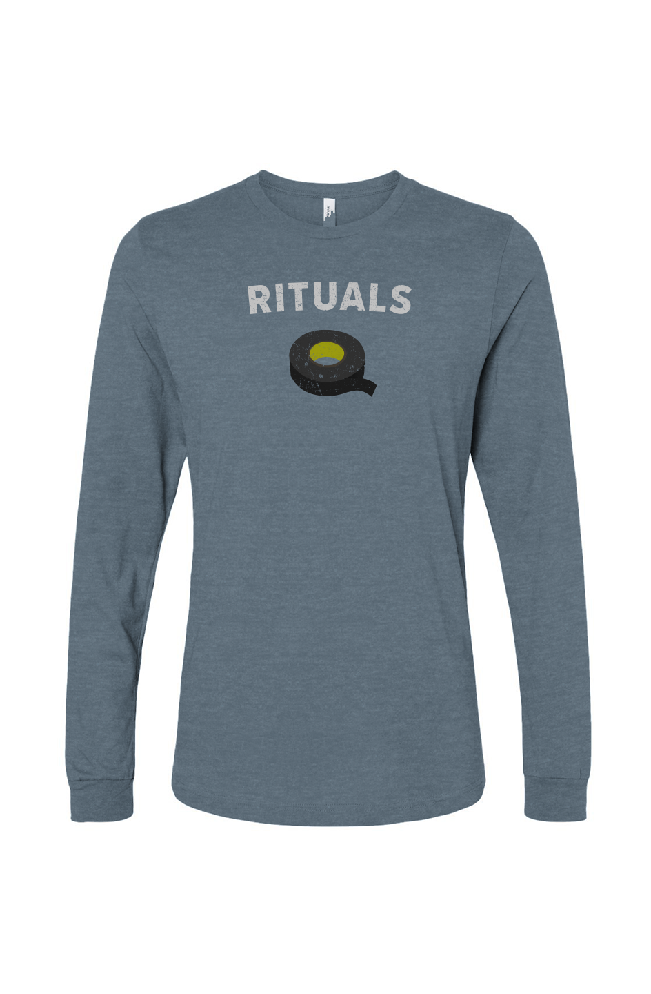 The Benchwarmer Rituals Black Tape Long Sleeve Slate | Barn Garb Hockey Threads
