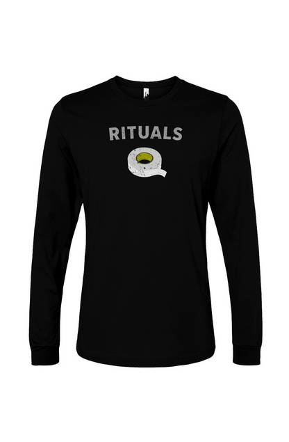 The Benchwarmer Rituals White Tape Long Sleeve Black | Barn Garb Hockey Threads