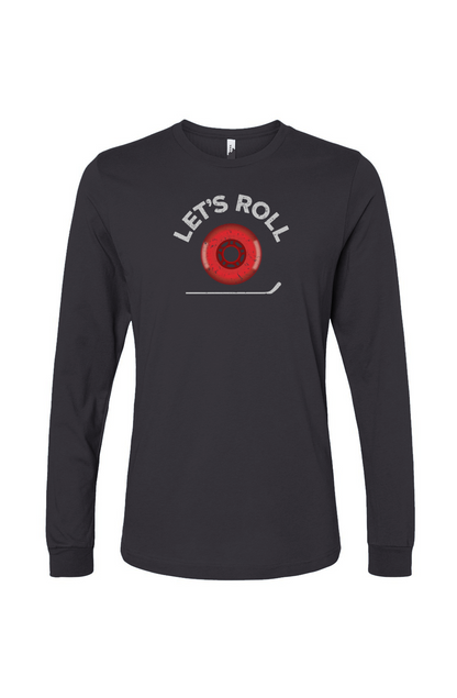 The Benchwarmer Roller Wheel Long Sleeve Charcoal | Barn Garb Hockey Threads