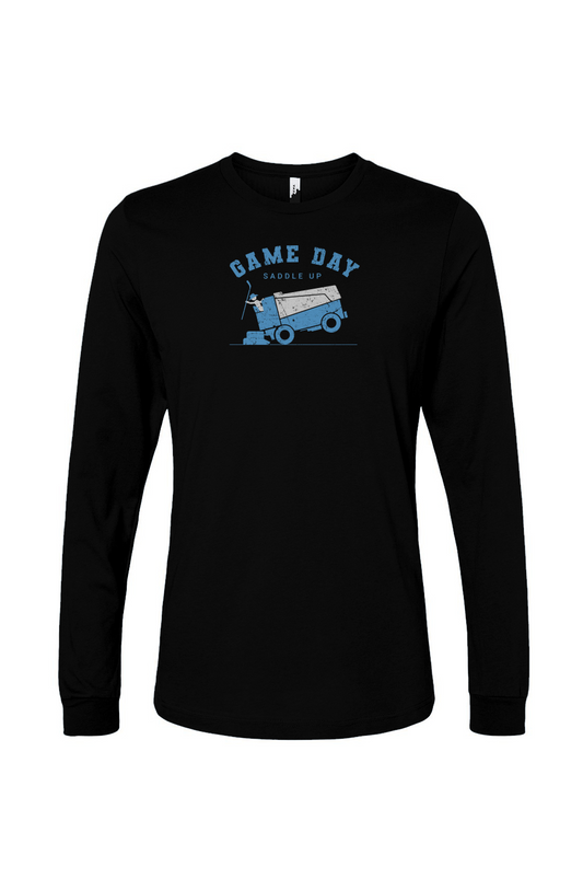 The Benchwarmer Saddle Up Long Sleeve Black | Barn Garb Hockey Threads