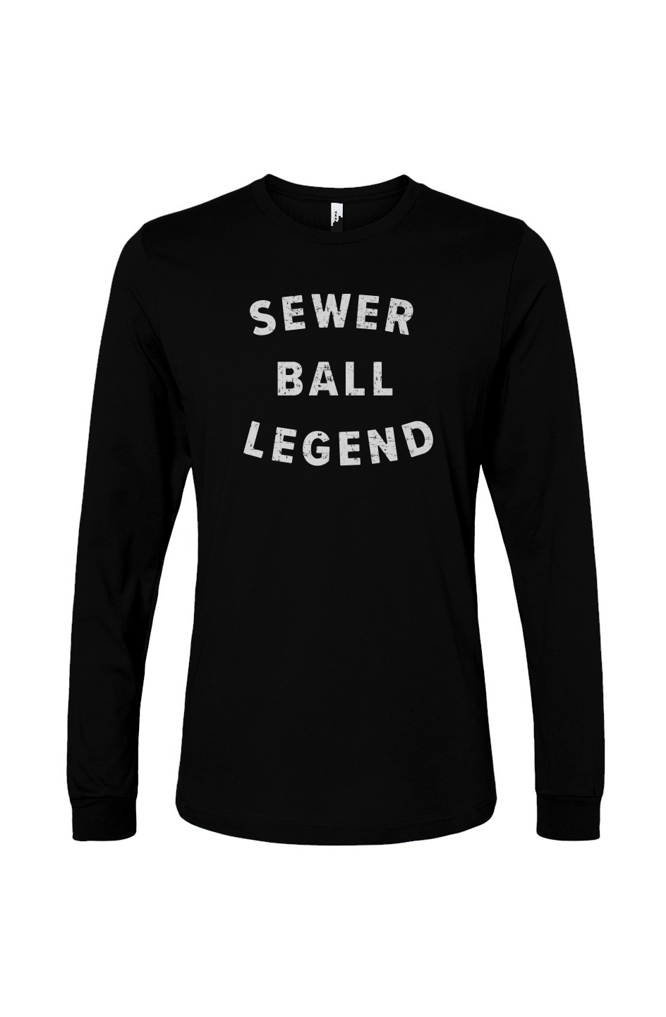 The Benchwarmer Sewer Ball Legend Long Sleeve Black | Barn Garb Hockey Threads