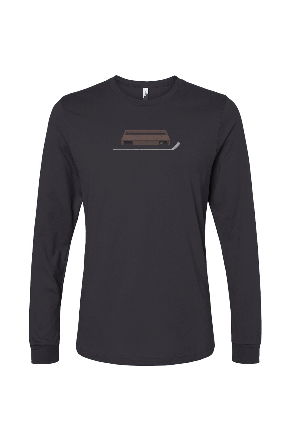 The Benchwarmer Shinny King Long Sleeve Charcoal | Barn Garb Hockey Threads