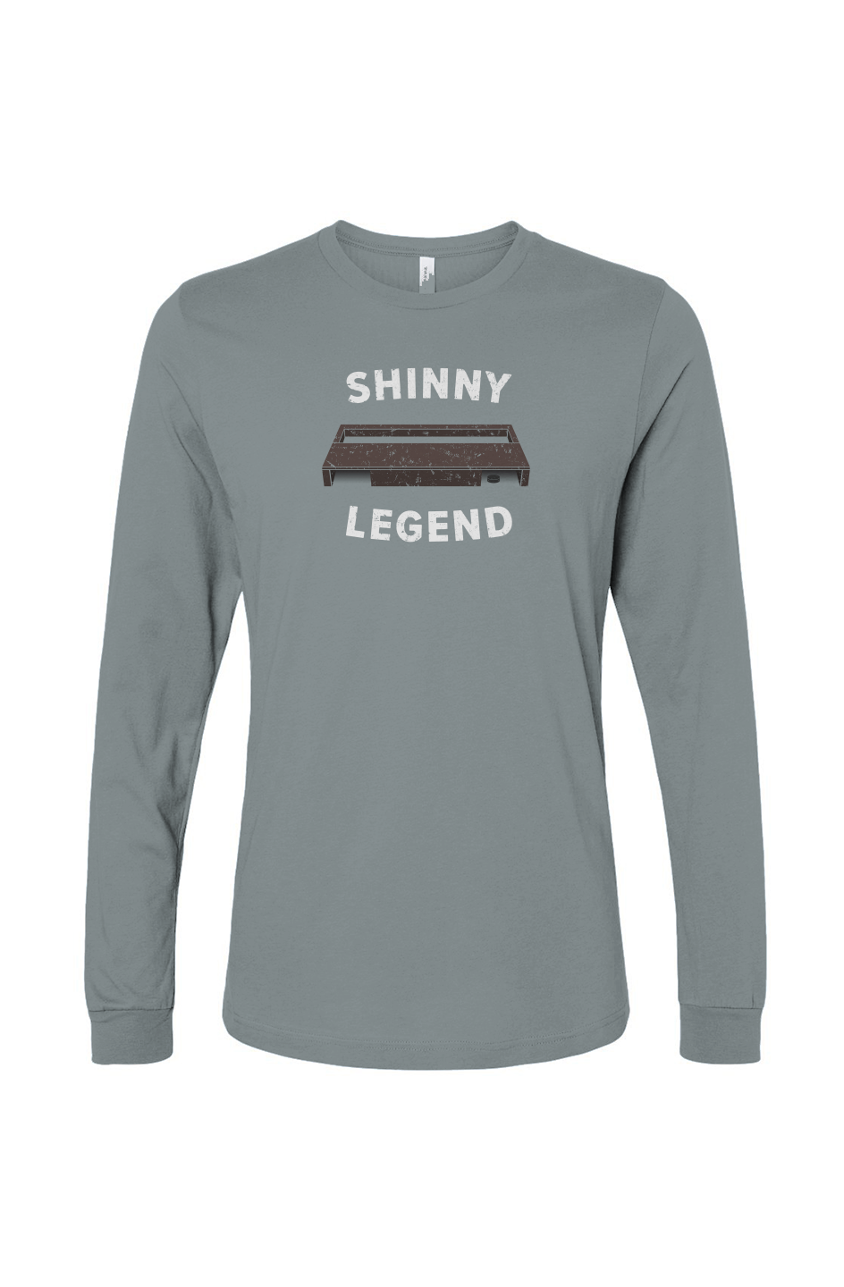 The Benchwarmer Shinny Legend Goal Long Sleeve Blue Storm | Barn Garb Hockey Threads