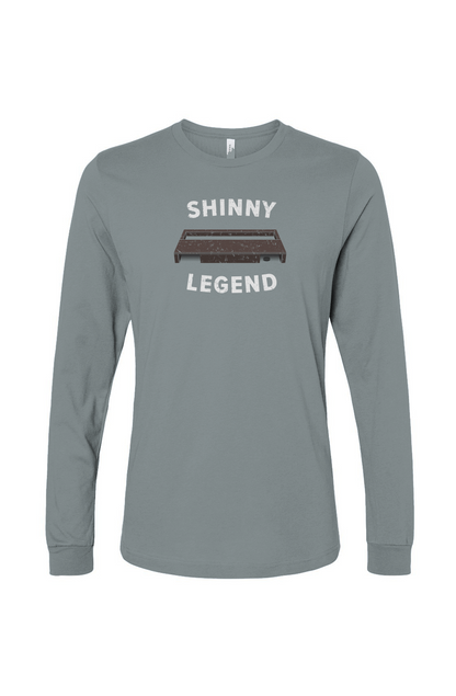 The Benchwarmer Shinny Legend Goal Long Sleeve Blue Storm | Barn Garb Hockey Threads