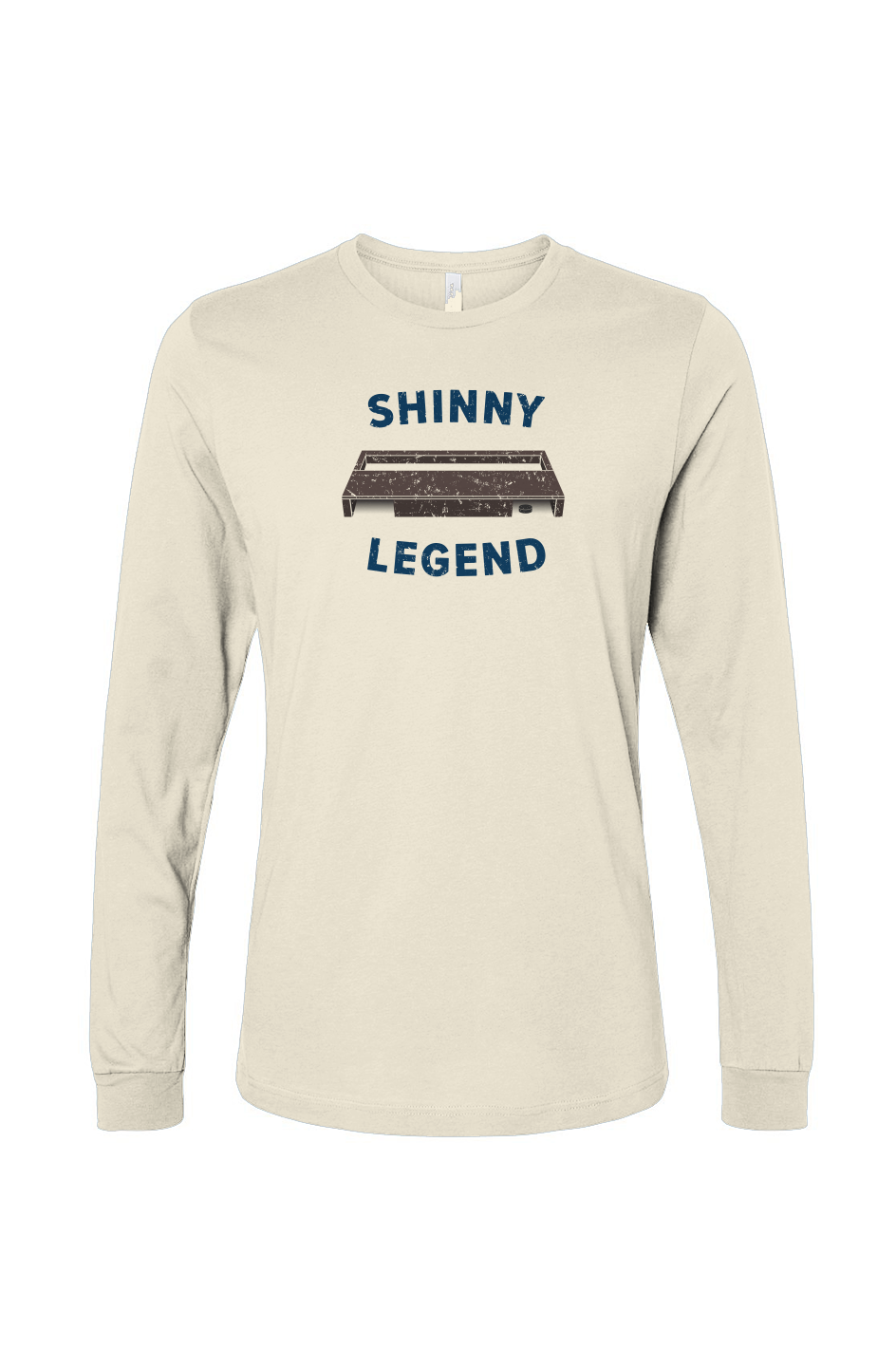 The Benchwarmer Shinny Legend Goal Long Sleeve Bone | Barn Garb Hockey Threads