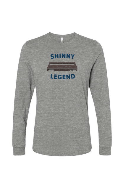 The Benchwarmer Shinny Legend Goal Long Sleeve Grey | Barn Garb Hockey Threads