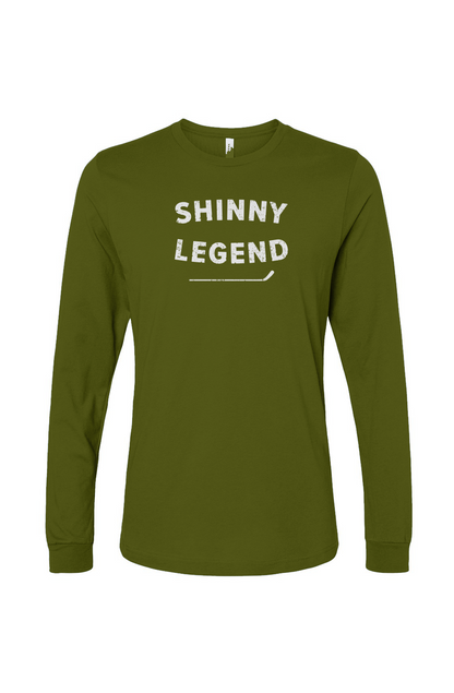 The Benchwarmer Shinny Legend Long Sleeve Military Green | Barn Garb Hockey Threads