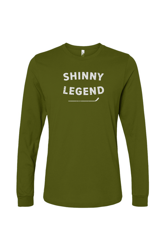 The Benchwarmer Shinny Legend Long Sleeve Military Green | Barn Garb Hockey Threads