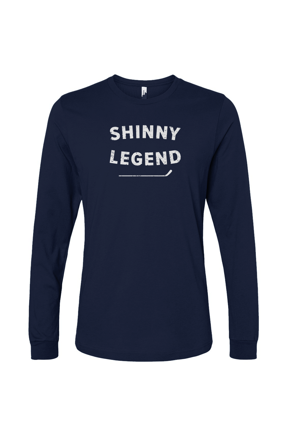 The Benchwarmer Shinny Legend Long Sleeve Navy Blue | Barn Garb Hockey Threads