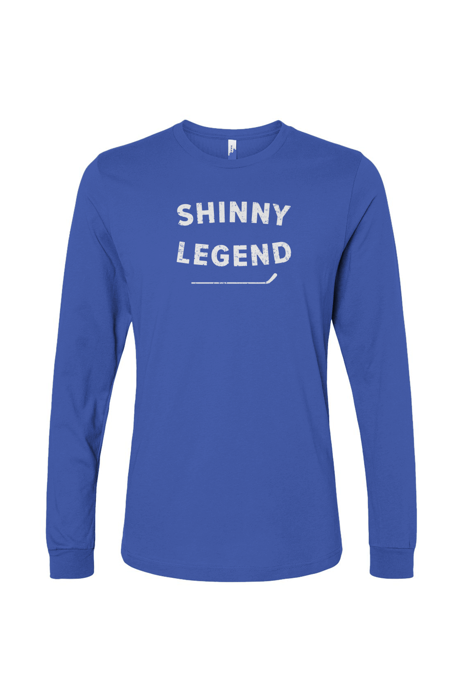 The Benchwarmer Shinny Legend Long Sleeve Royal Blue | Barn Garb Hockey Threads
