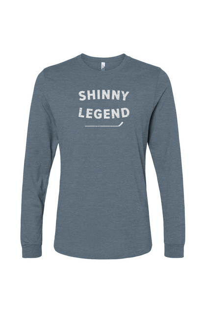 The Benchwarmer Shinny Legend Long Sleeve Slate | Barn Garb Hockey Threads