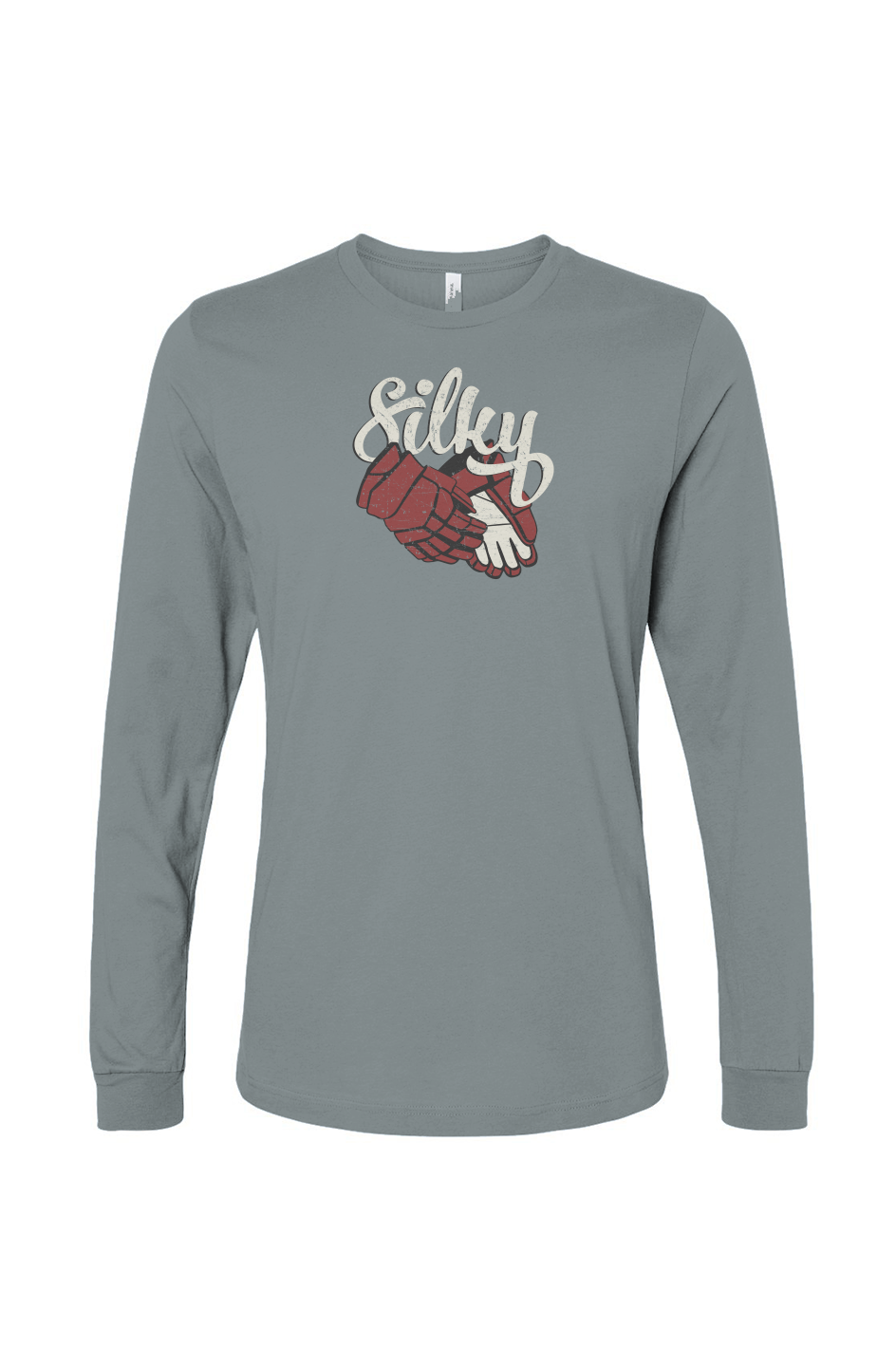 The Benchwarmer Silky Long Sleeve Blue Storm | Barn Garb Hockey Threads
