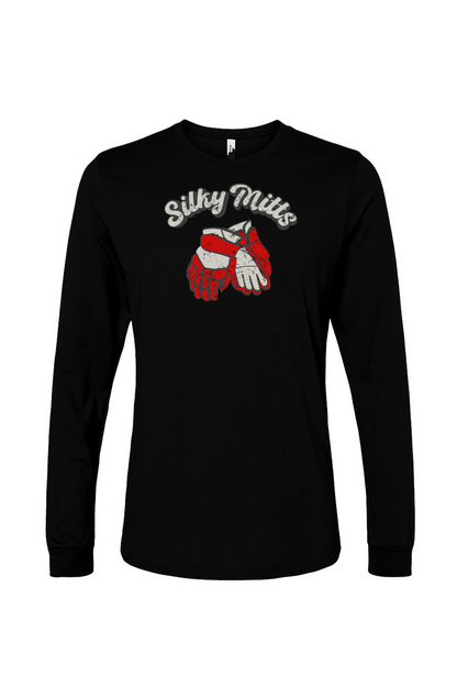 The Benchwarmer Silky Mitts Long Sleeve Black | Barn Garb Hockey Threads