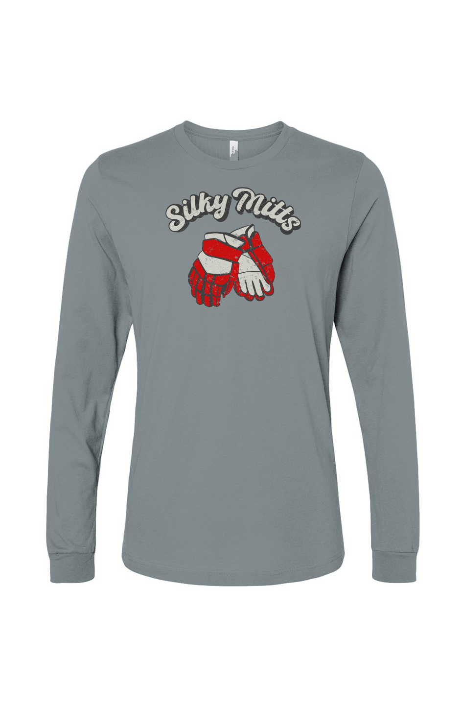 The Benchwarmer Silky Mitts Long Sleeve Blue Storm | Barn Garb Hockey Threads