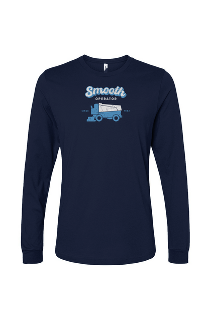 The Benchwarmer Smooth Operator Long Sleeve Navy Blue | Barn Garb Hockey Threads