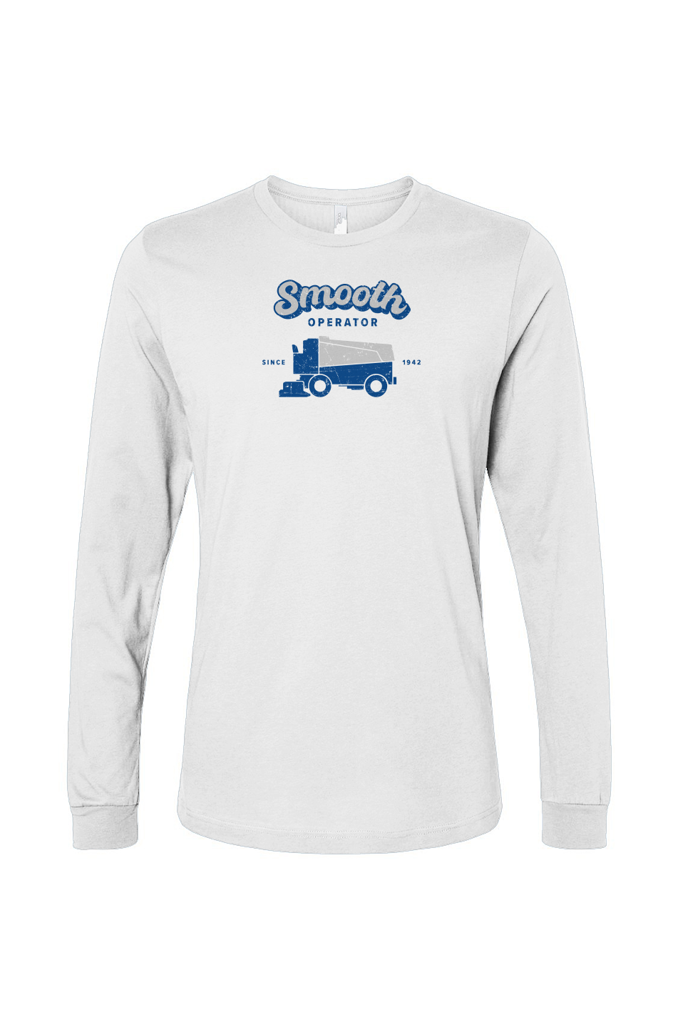 The Benchwarmer Smooth Operator Long Sleeve White | Barn Garb Hockey Threads