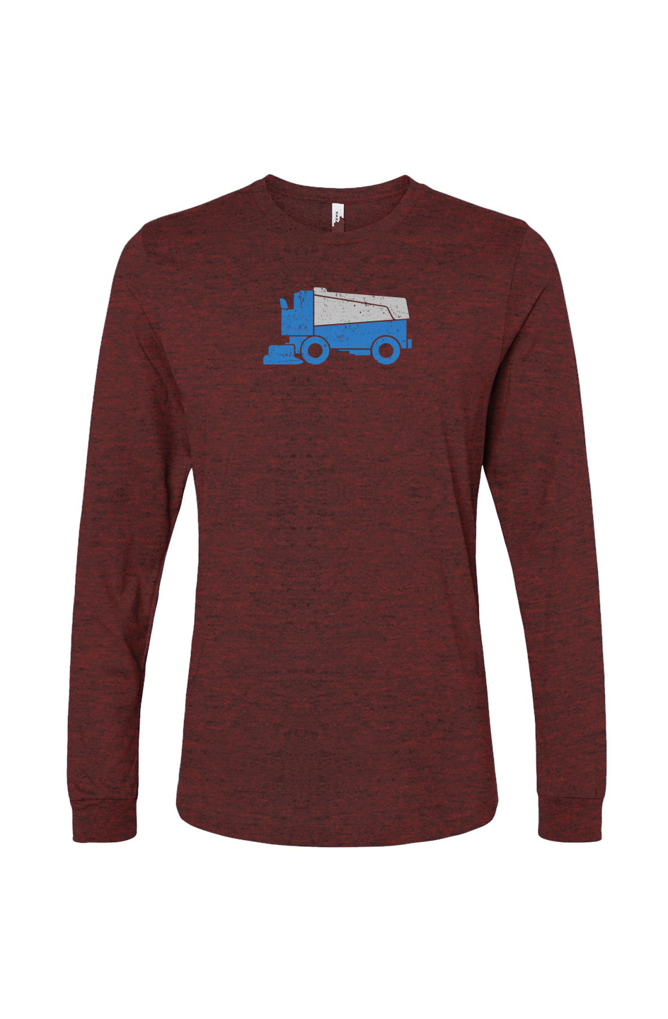 The Benchwarmer Surface Boss Long Sleeve Heather Cardinal | Barn Garb Hockey Threads