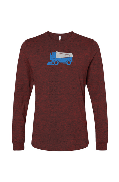 The Benchwarmer Surface Boss Long Sleeve Heather Cardinal | Barn Garb Hockey Threads