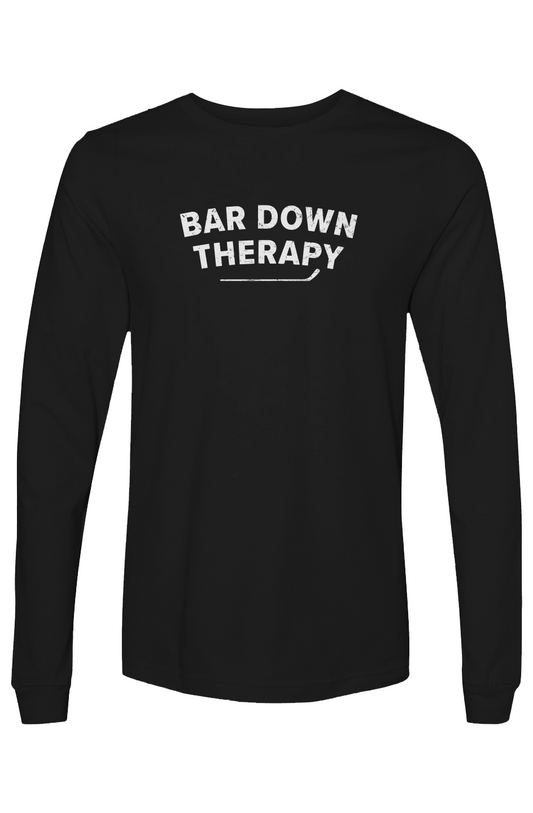The Benchwarmer Therapy Long Sleeve Black | Barn Garb Hockey Threads
