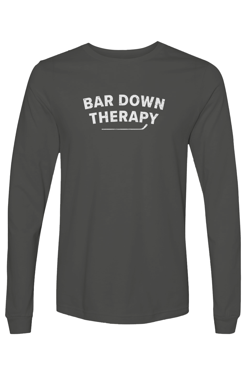The Benchwarmer Therapy Long Sleeve Dark Grey | Barn Garb Hockey Threads