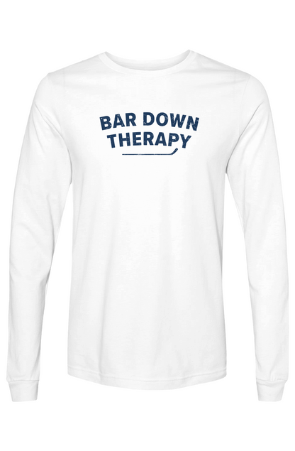 The Benchwarmer Therapy Long Sleeve White | Barn Garb Hockey Threads