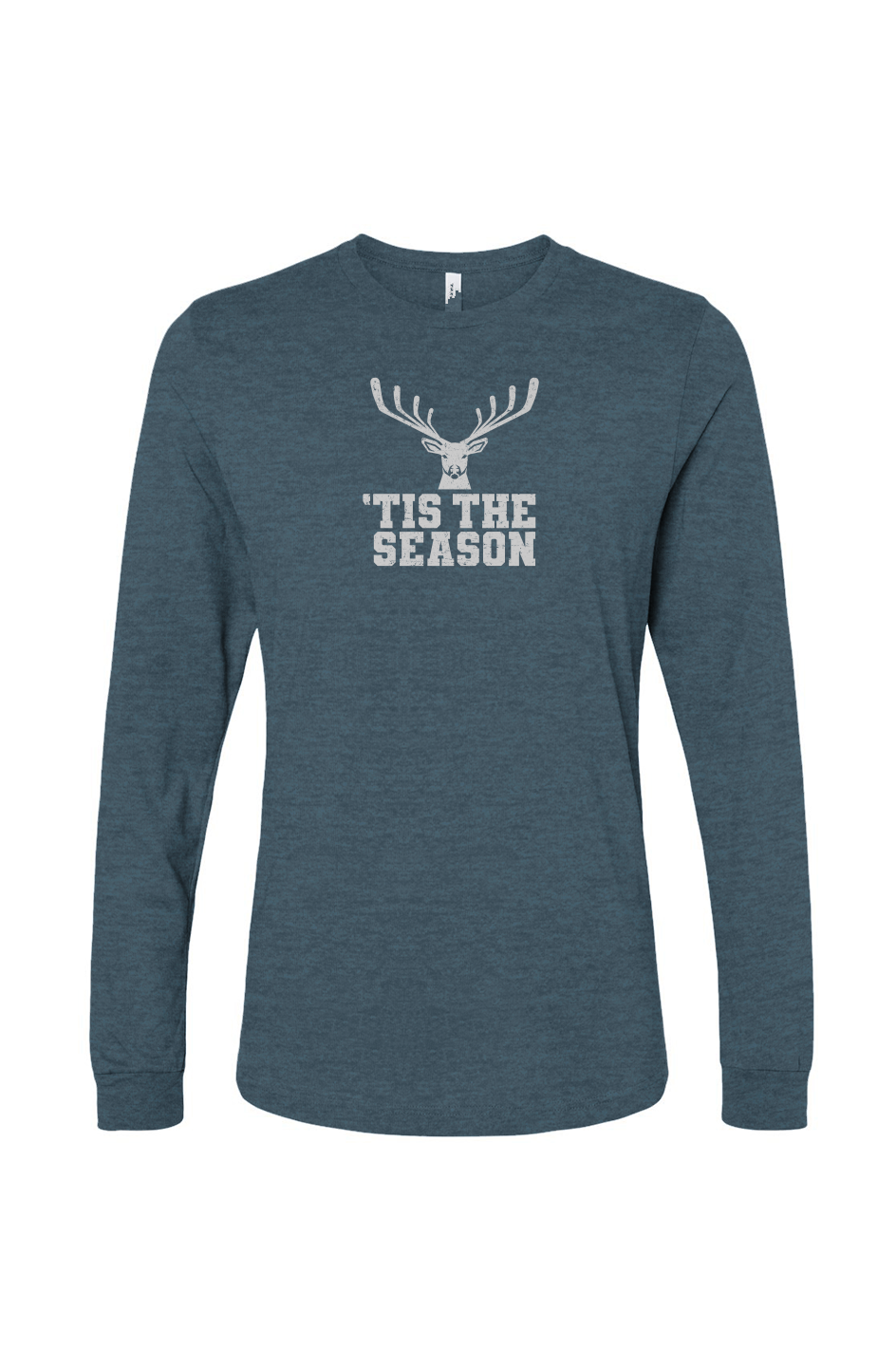 The Benchwarmer 'Tis the Season Long Sleeve Deep Teal | Barn Garb Hockey Threads