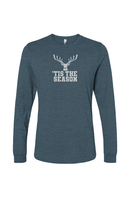 The Benchwarmer 'Tis the Season Long Sleeve Deep Teal | Barn Garb Hockey Threads