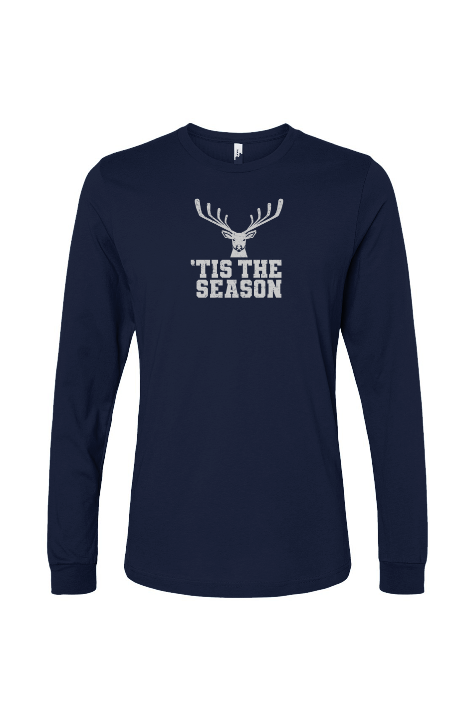 The Benchwarmer 'Tis the Season Long Sleeve Navy Blue | Barn Garb Hockey Threads