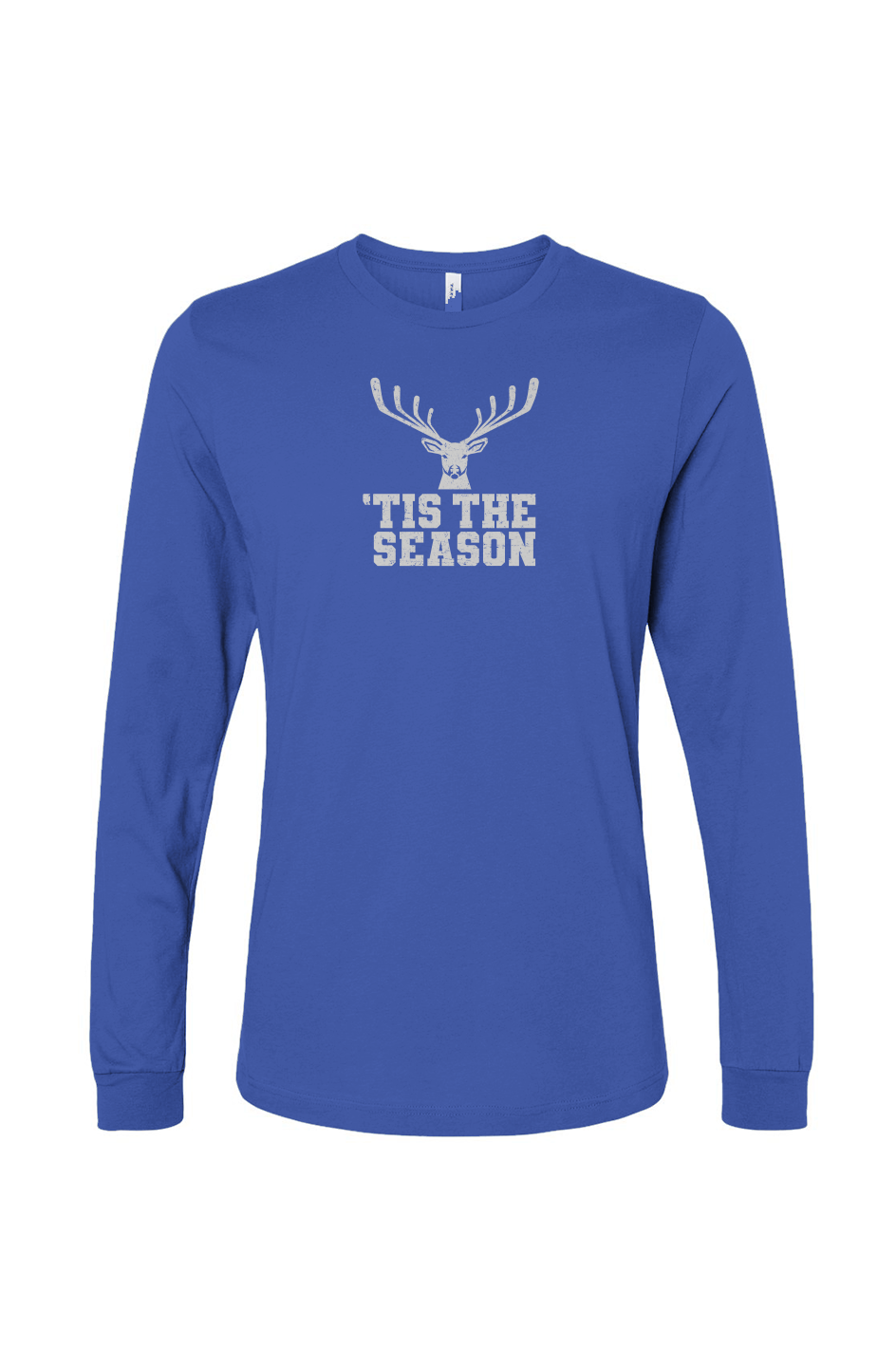 The Benchwarmer 'Tis the Season Long Sleeve Royal Blue | Barn Garb Hockey Threads