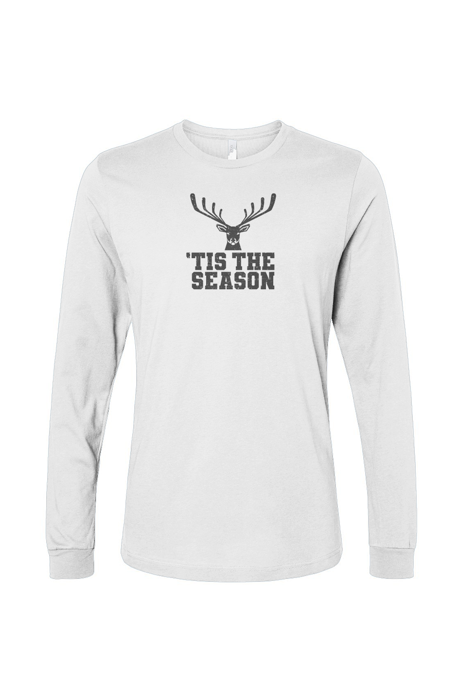 The Benchwarmer 'Tis the Season Long Sleeve White | Barn Garb Hockey Threads