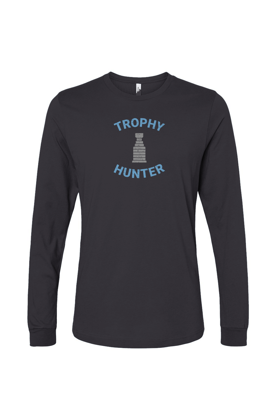 The Benchwarmer Trophy Hunter Long Sleeve Charcoal | Barn Garb Hockey Threads