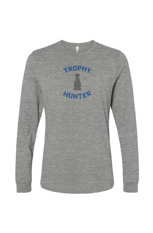 The Benchwarmer Trophy Hunter Long Sleeve Grey | Barn Garb Hockey Threads