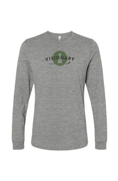 The Benchwarmer Visionary Long Sleeve Grey | Barn Garb Hockey Threads