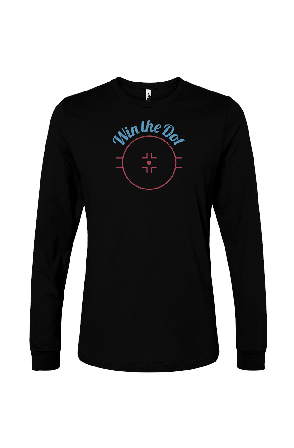 The Benchwarmer Win the Dot Long Sleeve Black | Barn Garb Hockey Threads