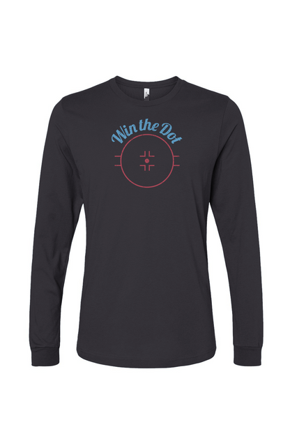 The Benchwarmer Win the Dot Long Sleeve Dark Grey | Barn Garb Hockey Threads