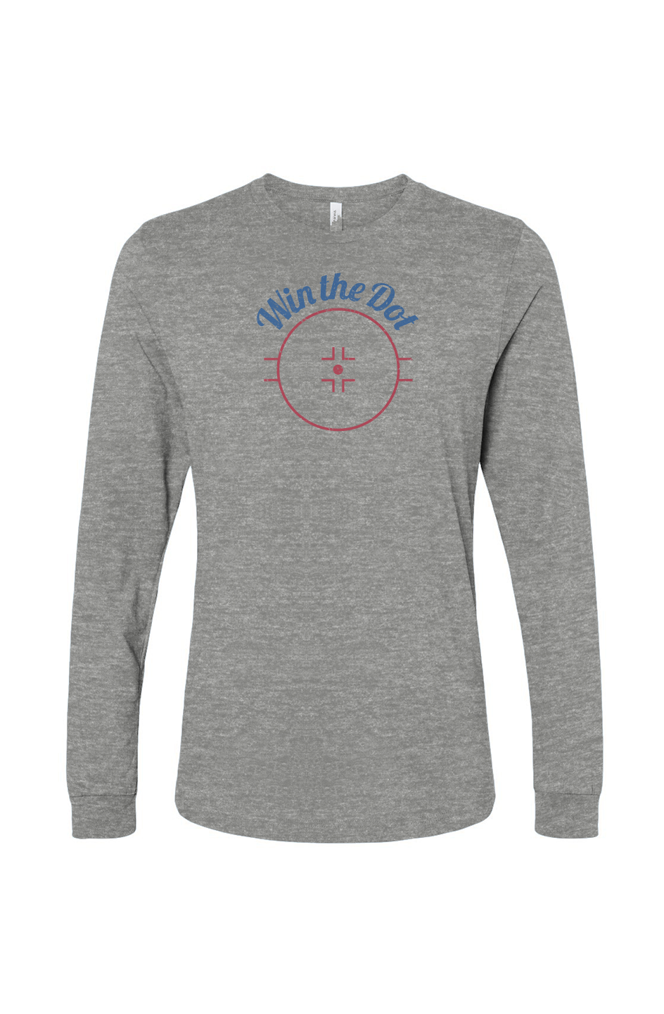 The Benchwarmer Win the Dot Long Sleeve Grey | Barn Garb Hockey Threads