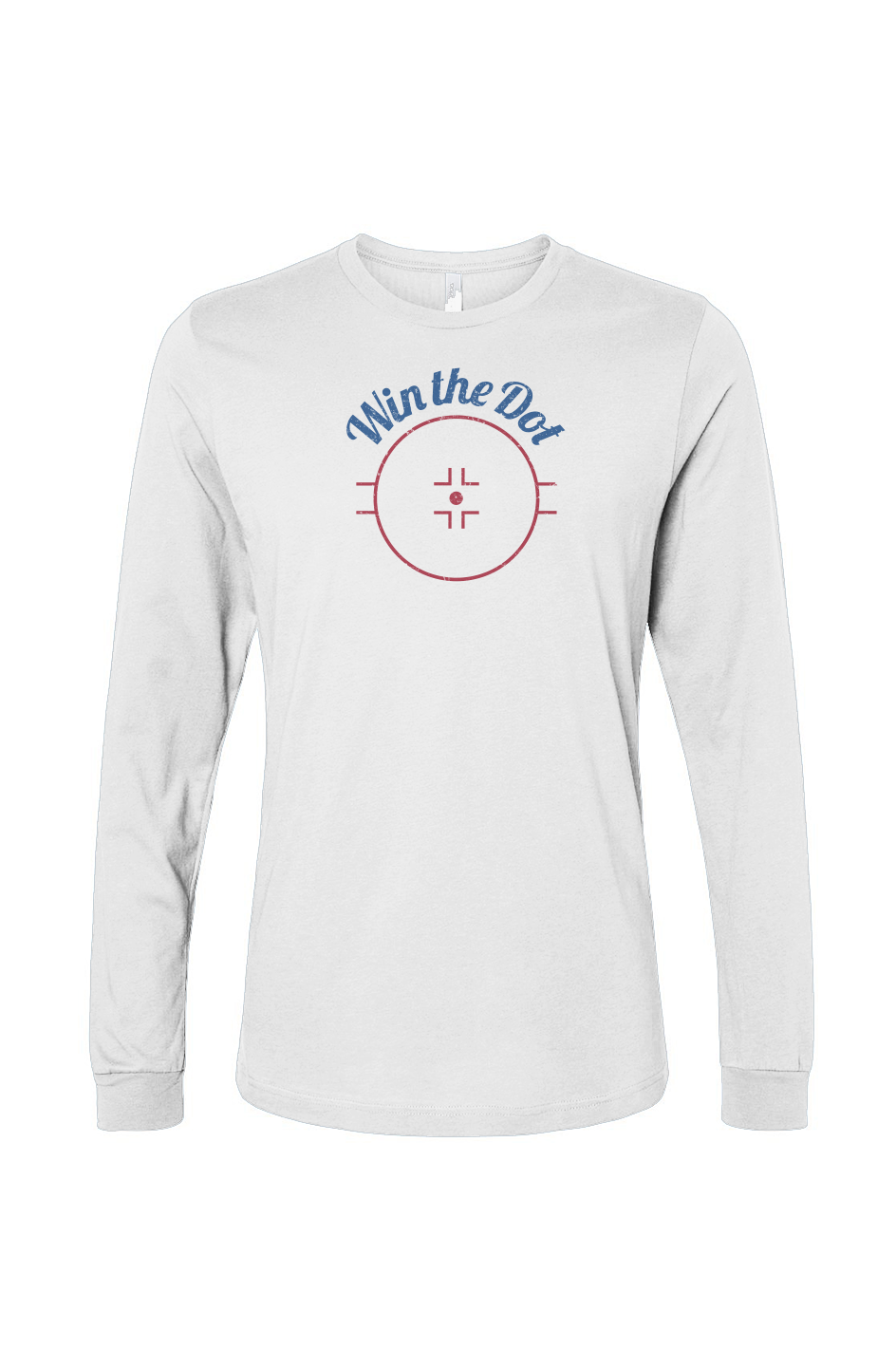 The Benchwarmer Win the Dot Long Sleeve White | Barn Garb Hockey Threads