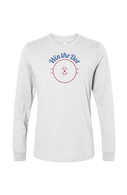 The Benchwarmer Win the Dot Long Sleeve White | Barn Garb Hockey Threads