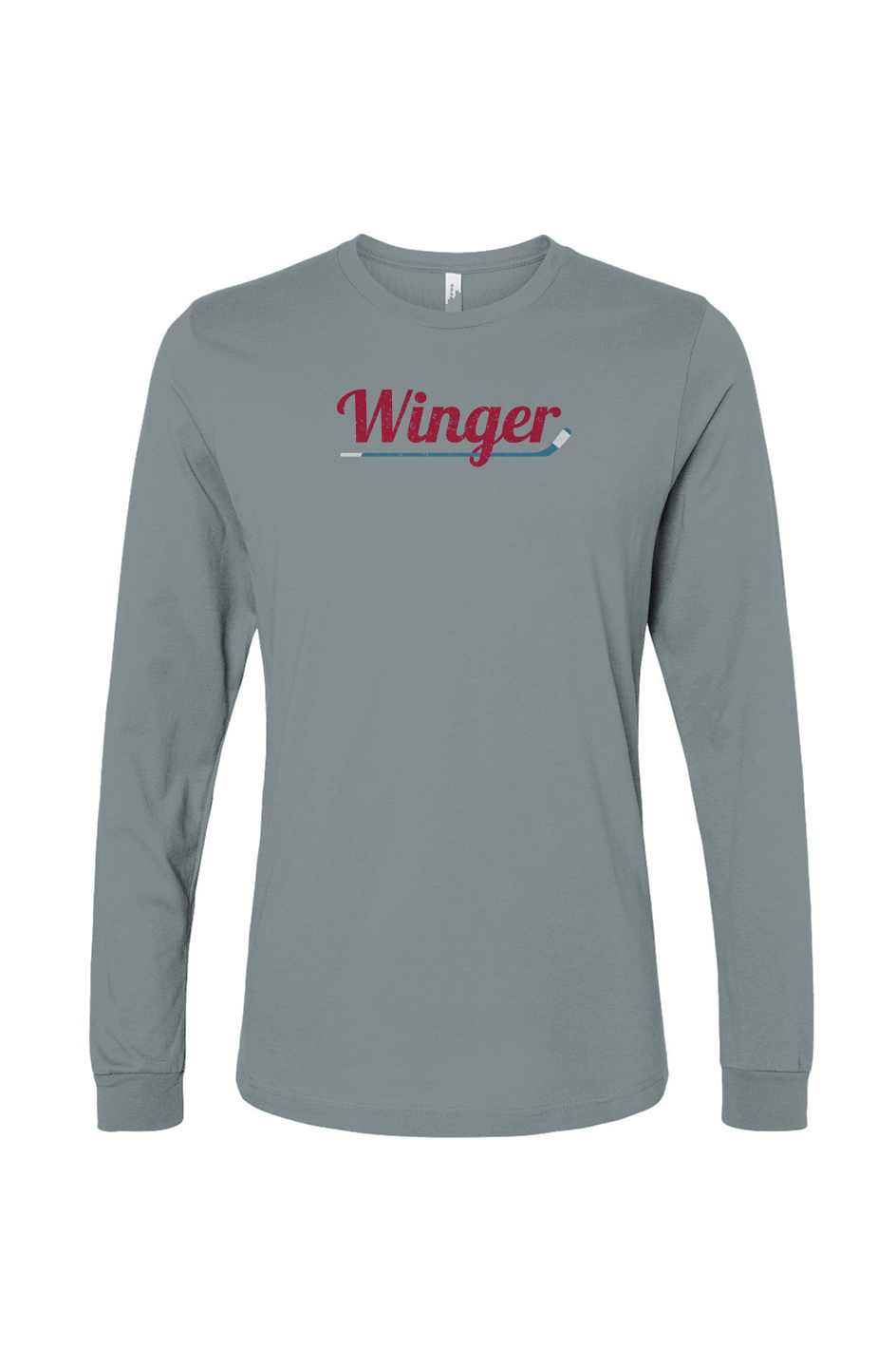 The Benchwarmer Winger Long Sleeve Slate Blue | Barn Garb Hockey Threads