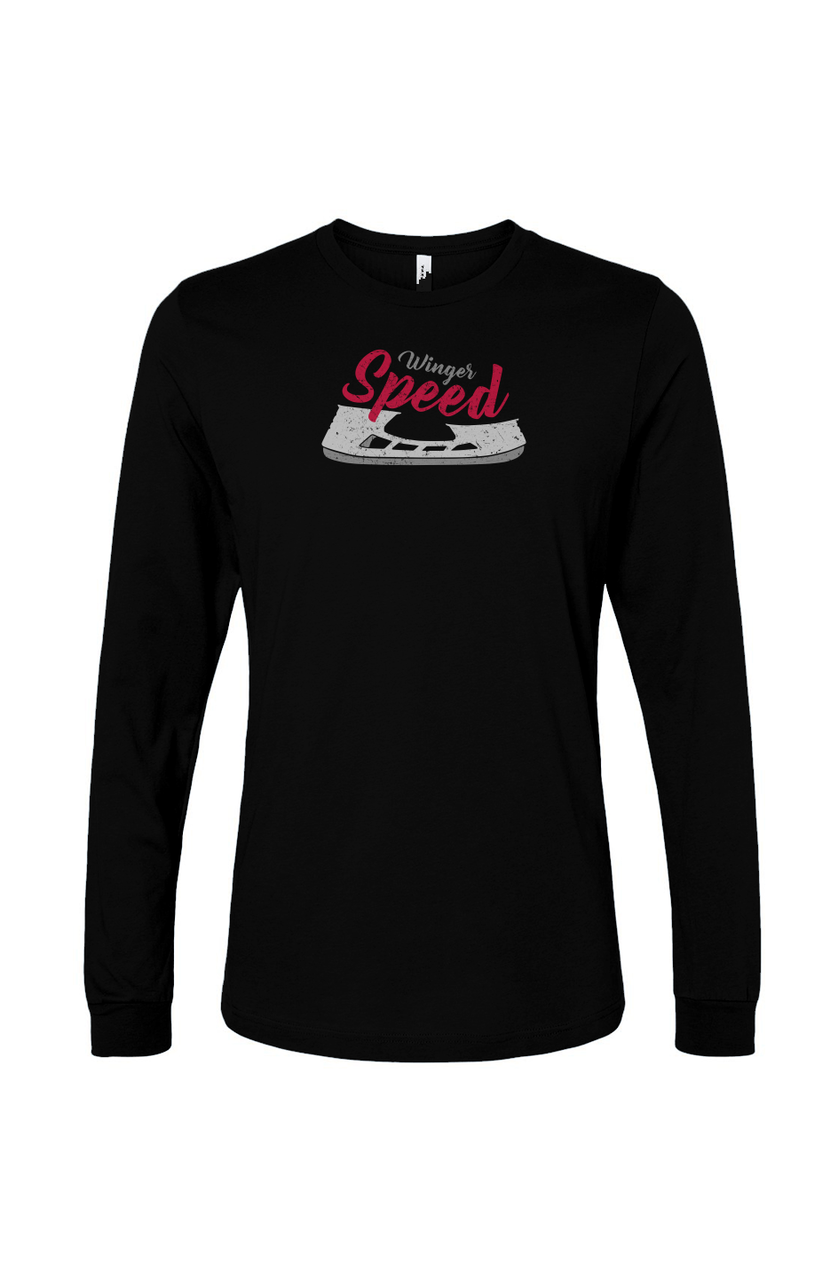 The Benchwarmer Winger Speed Blade Long Sleeve Black | Barn Garb Hockey Threads