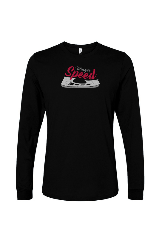The Benchwarmer Winger Speed Blade Long Sleeve Black | Barn Garb Hockey Threads