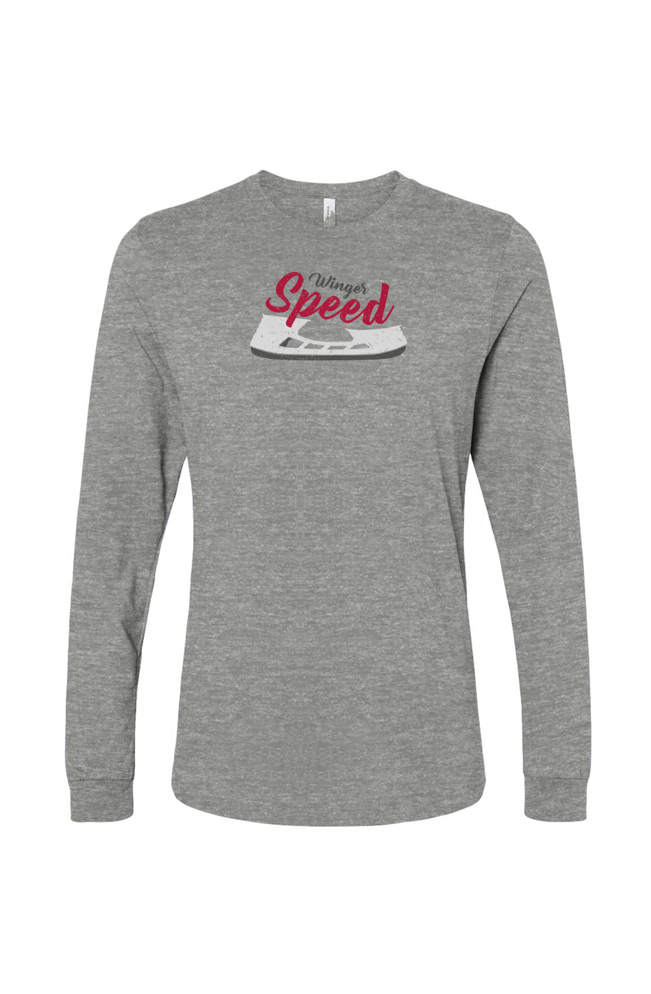 The Benchwarmer Winger Speed Blade Long Sleeve Grey | Barn Garb Hockey Threads