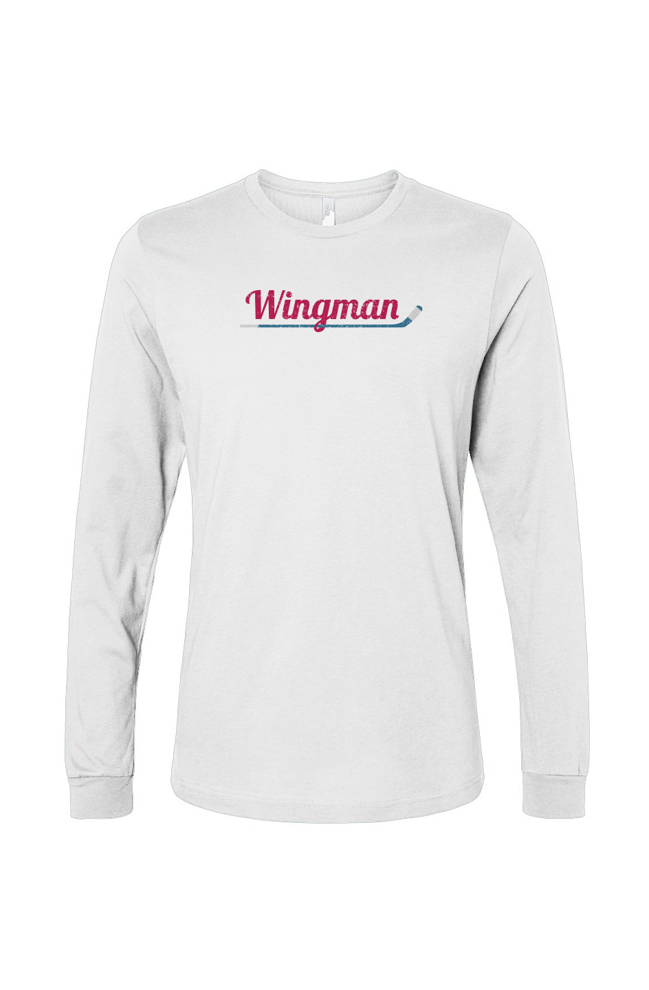 The Benchwarmer Wingman Long Sleeve White | Barn Garb Hockey Threads