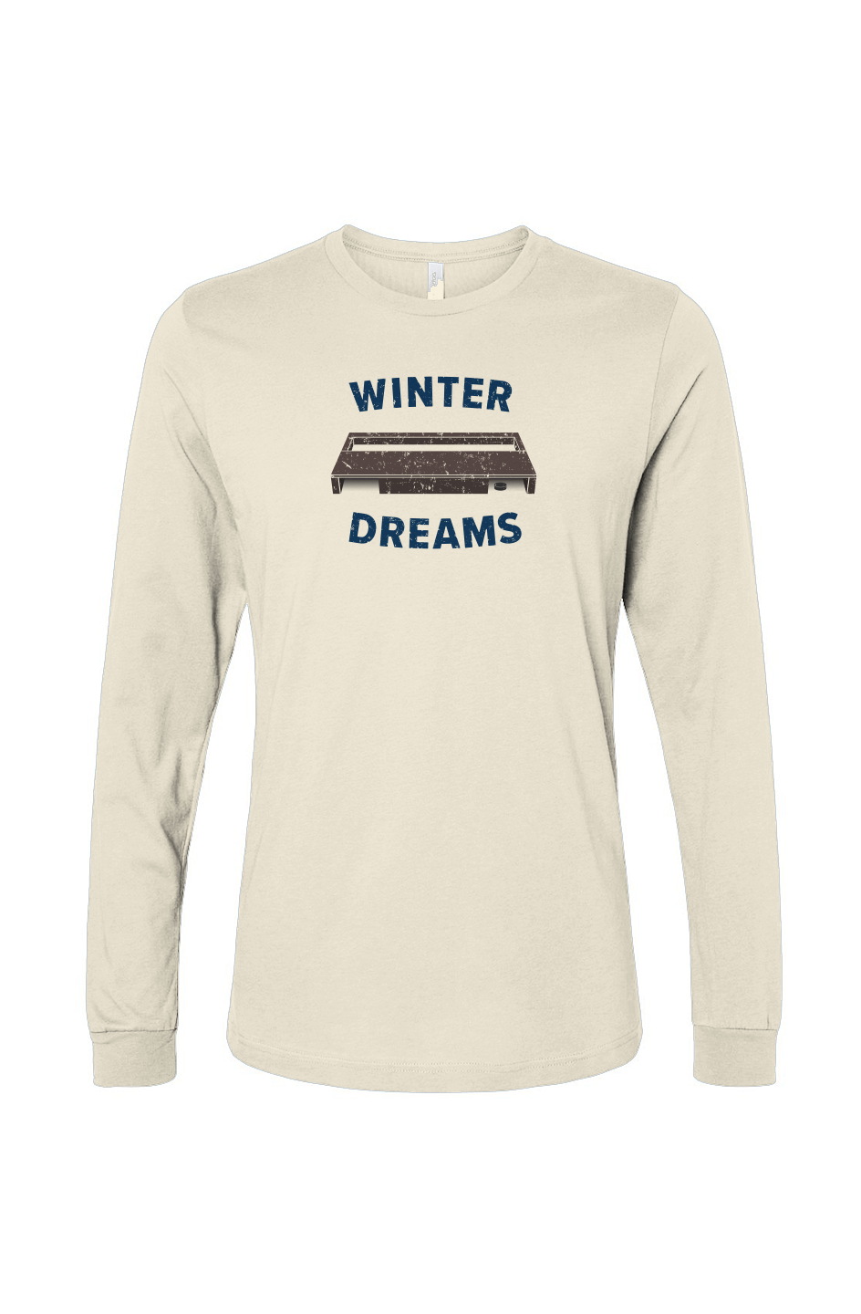 The Benchwarmer Winter Dreams Long Sleeve Bone | Barn Garb Hockey Threads