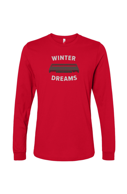 The Benchwarmer Winter Dreams Long Sleeve Red | Barn Garb Hockey Threads