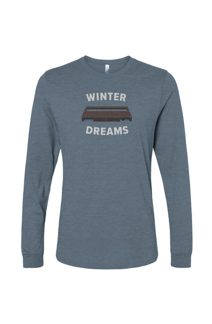 The Benchwarmer Winter Dreams Long Sleeve Slate | Barn Garb Hockey Threads