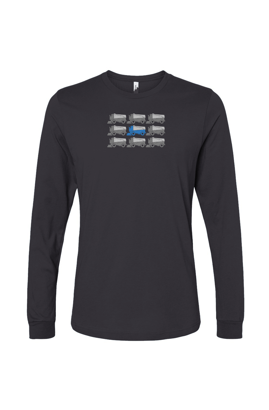 The Benchwarmer Zamboni Nation Long Sleeve Dark Grey | Barn Garb Hockey Threads