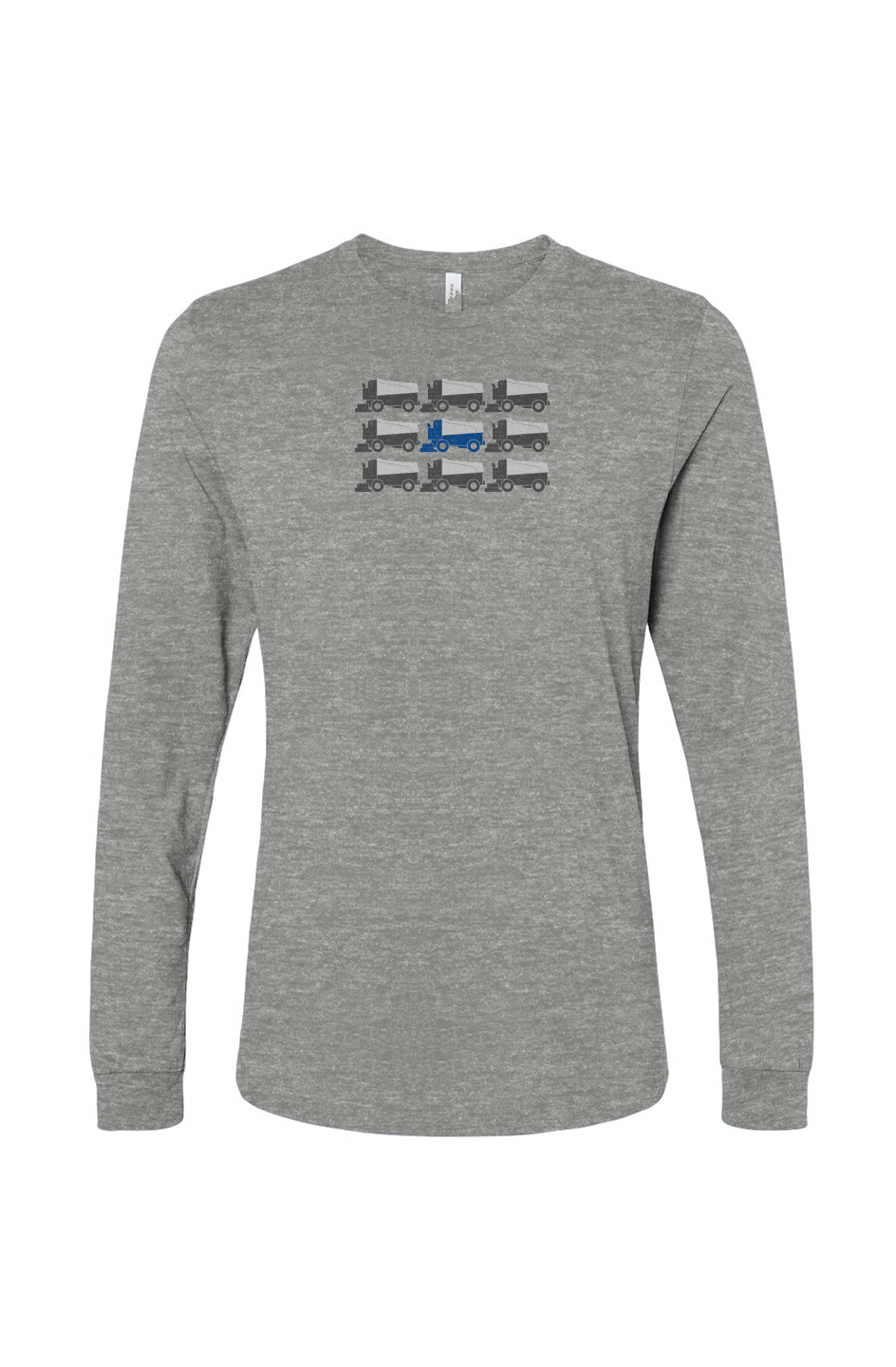 The Benchwarmer Zamboni Nation Long Sleeve Grey | Barn Garb Hockey Threads